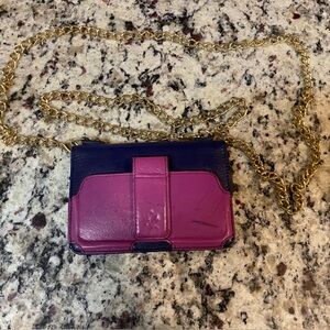 Case Mate Blue/Purple Crossbody Phone Case Wallet